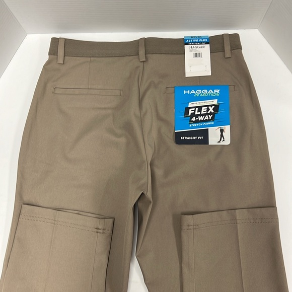 NWT Haggar Active Flex Straight Fit Pants 32x32 SOLD IN STORE - Picture 5 of 8